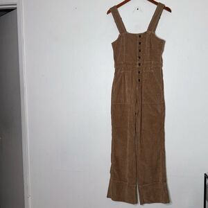Aerie Corduroy Kick Flare Overalls Womens Size Small
